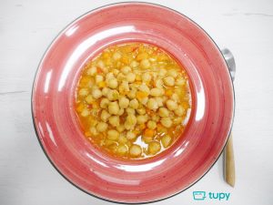 Tupy receta para Halloween 🎃 Garbanzos con calabaza...