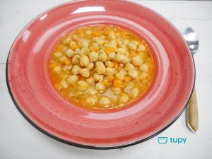 Tupy receta para Halloween 🎃 Garbanzos con calabaza...