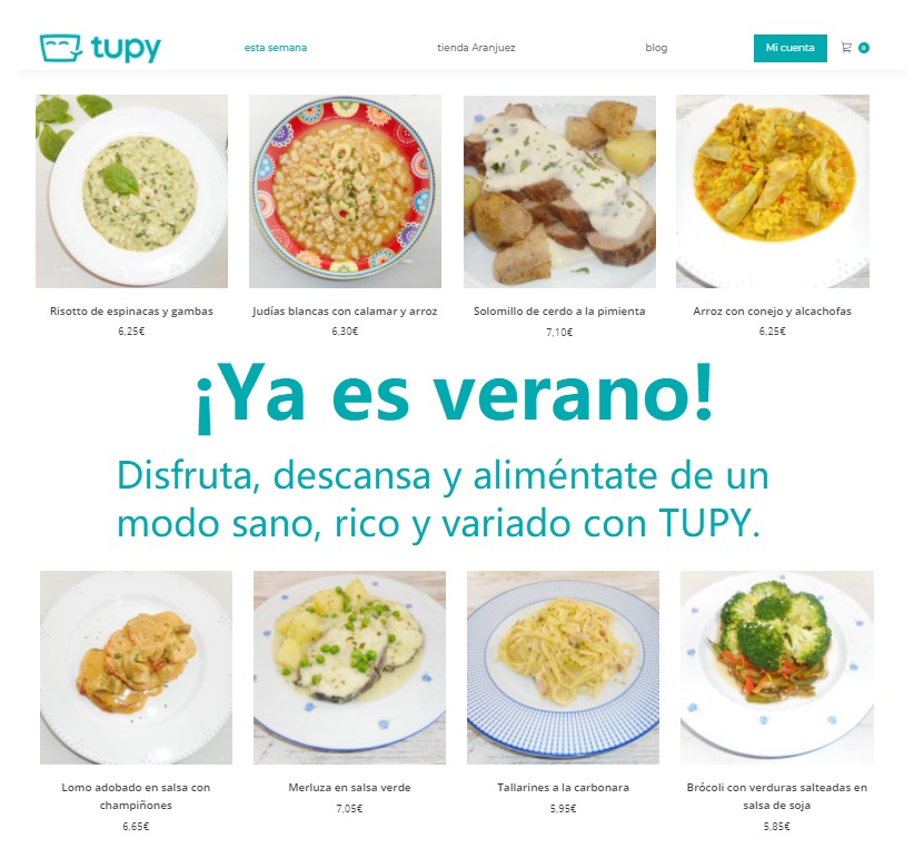 Come sano en verano con TUPY, ¡te lo llevamos a casa! - Comida a domicilio - El tazón maravilla